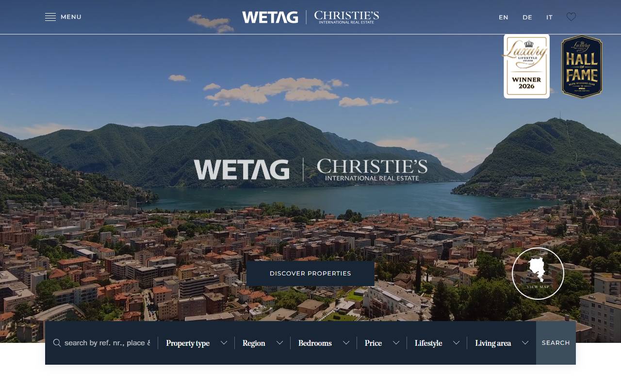 Anteprima del sito: Wetag Consulting Immobiliare SA