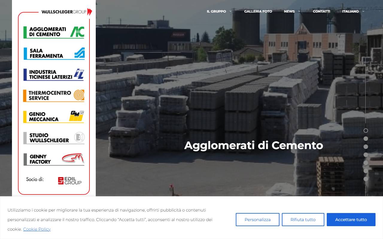 Anteprima del sito: WULLSCHLEGER GROUP SA