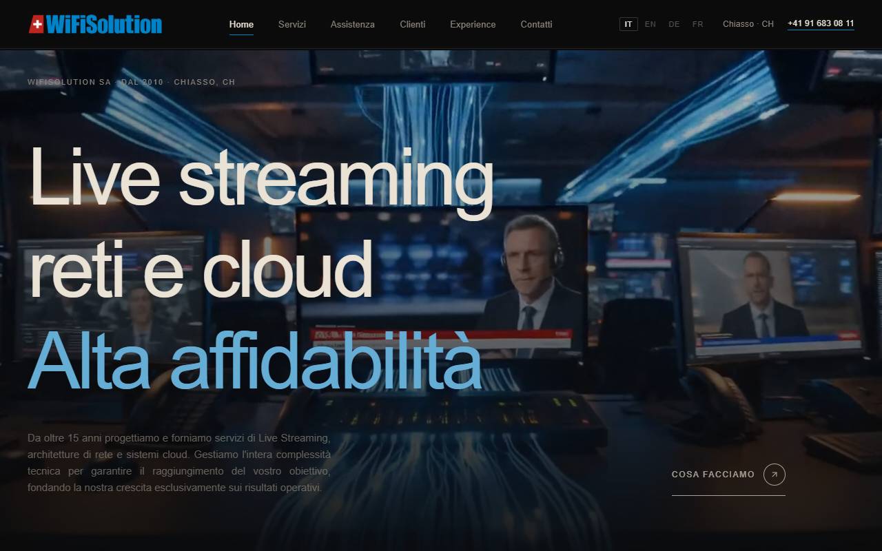 Anteprima del sito: WiFiSolution SA