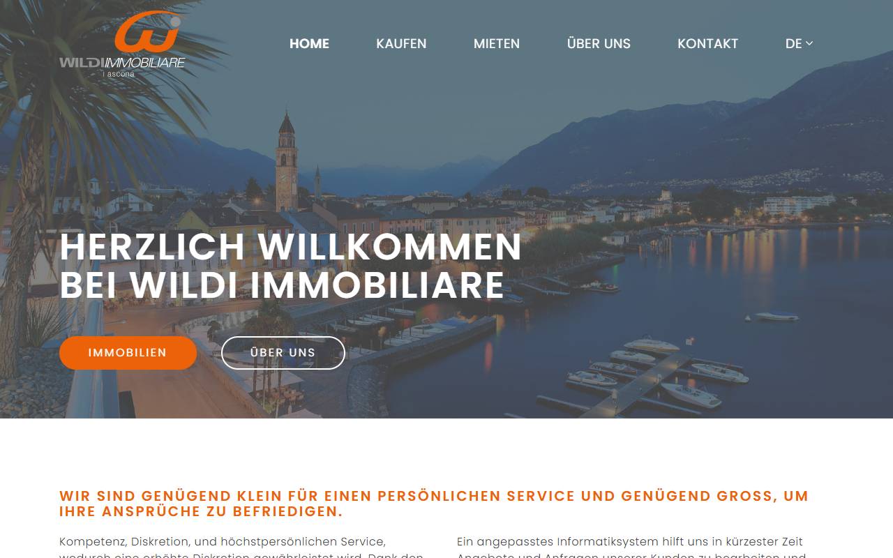 Anteprima del sito: Wildi immobiliare
