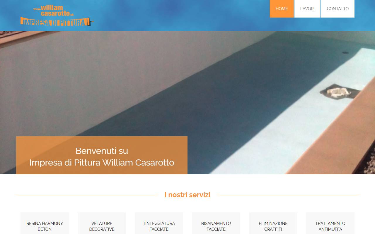 Anteprima del sito: IMPRESA DI PITTURA WILLIAM CASAROTTO ROMER