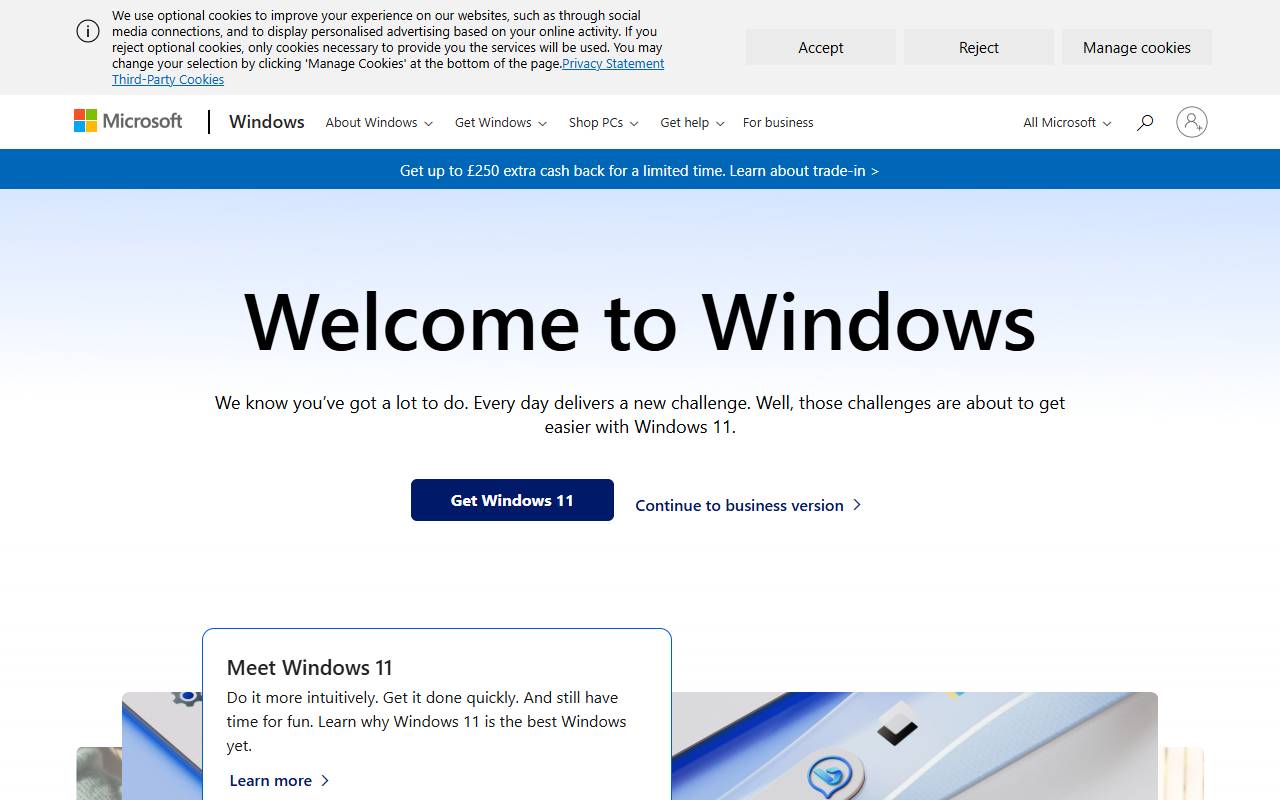 Anteprima del sito: Windows Island SA