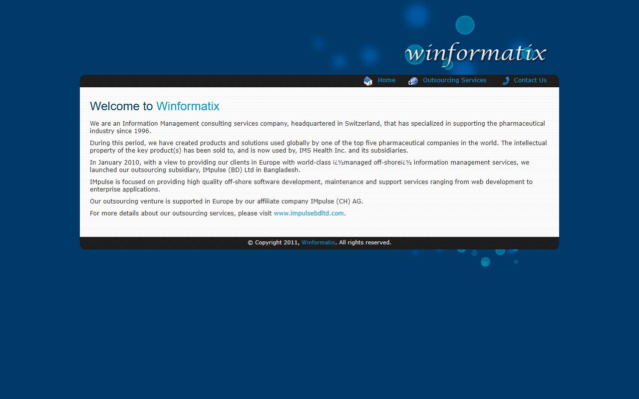 Anteprima del sito: Winformatix SA