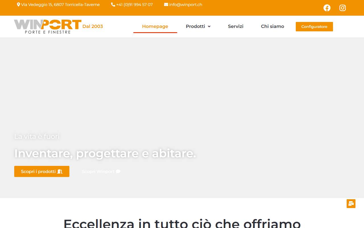Anteprima del sito: WINPORT SA