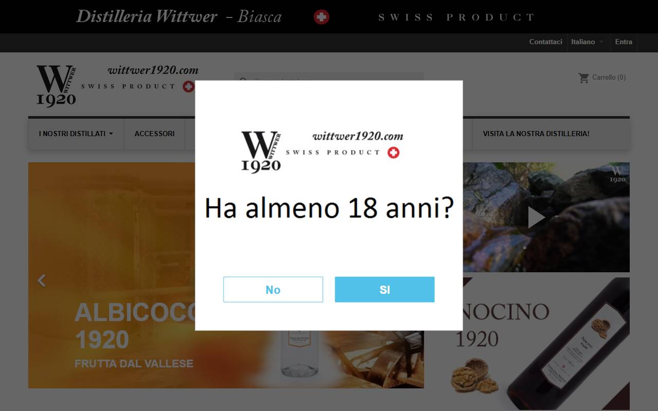 Anteprima del sito: Distillerie Wittwer Sagl