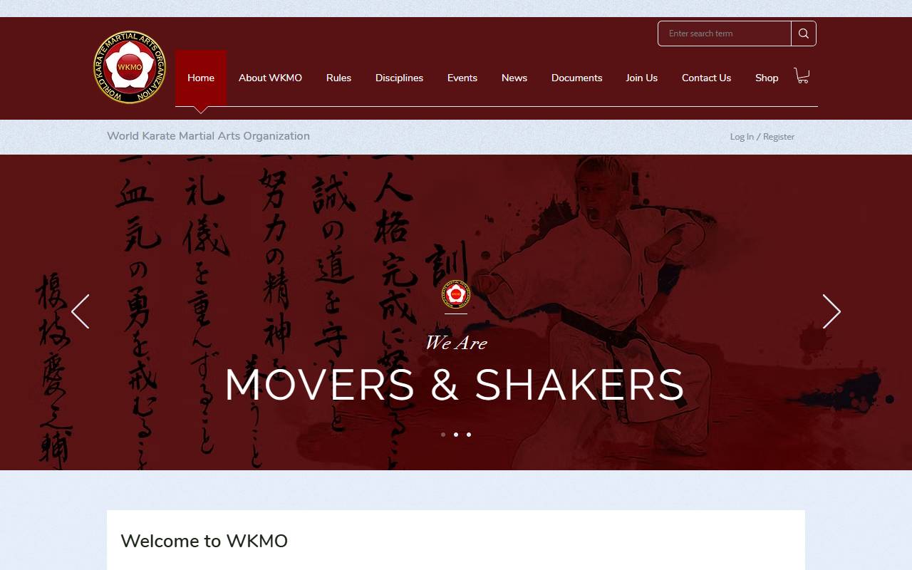 Anteprima del sito: World Karate Martial Arts Organization (WKMO)