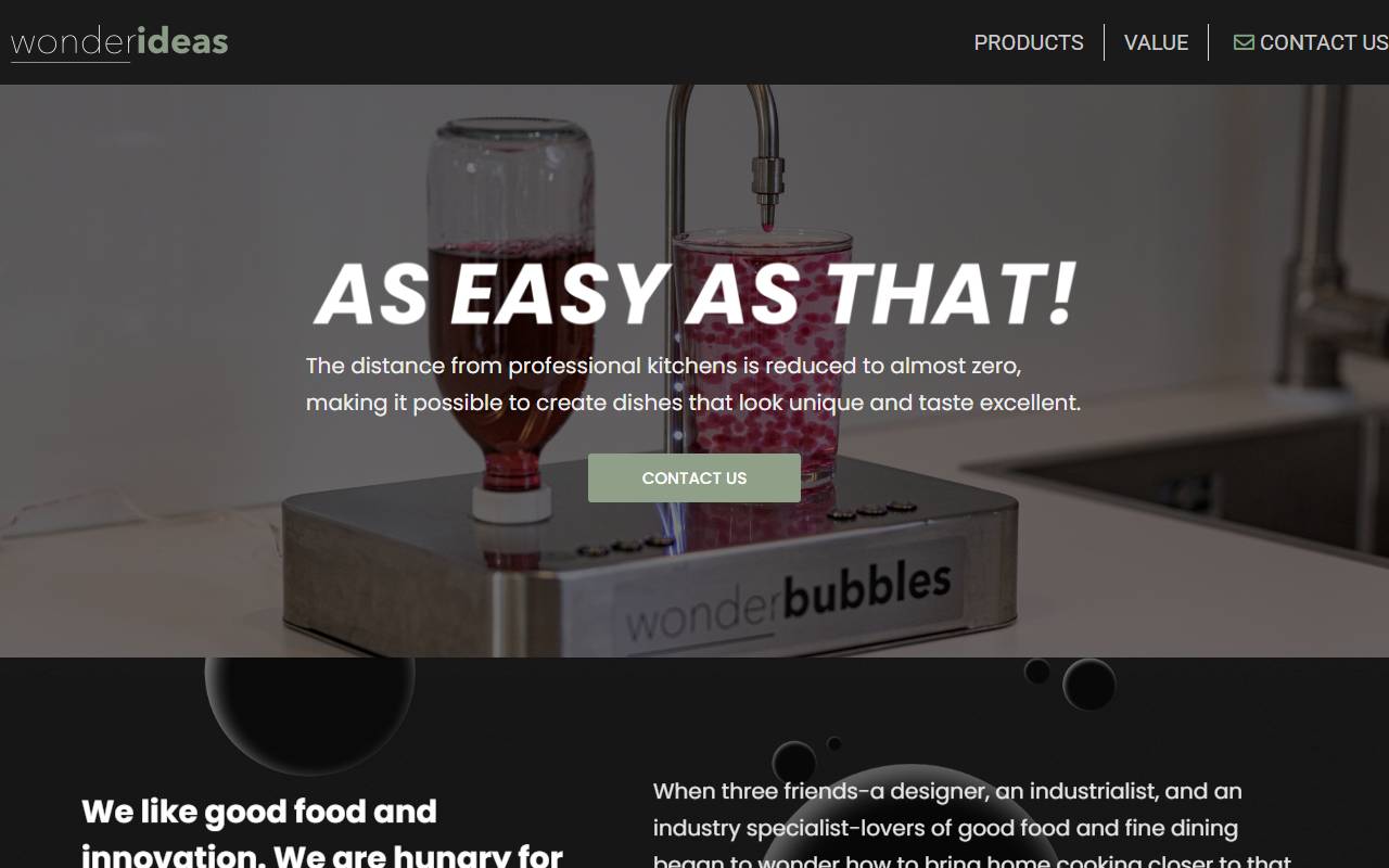 Anteprima del sito: wonderideas SA