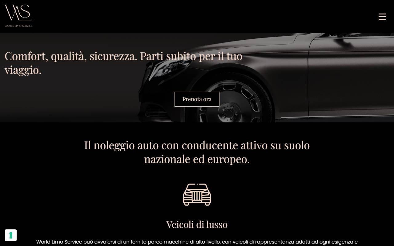 Anteprima del sito: World Limo Service Sagl