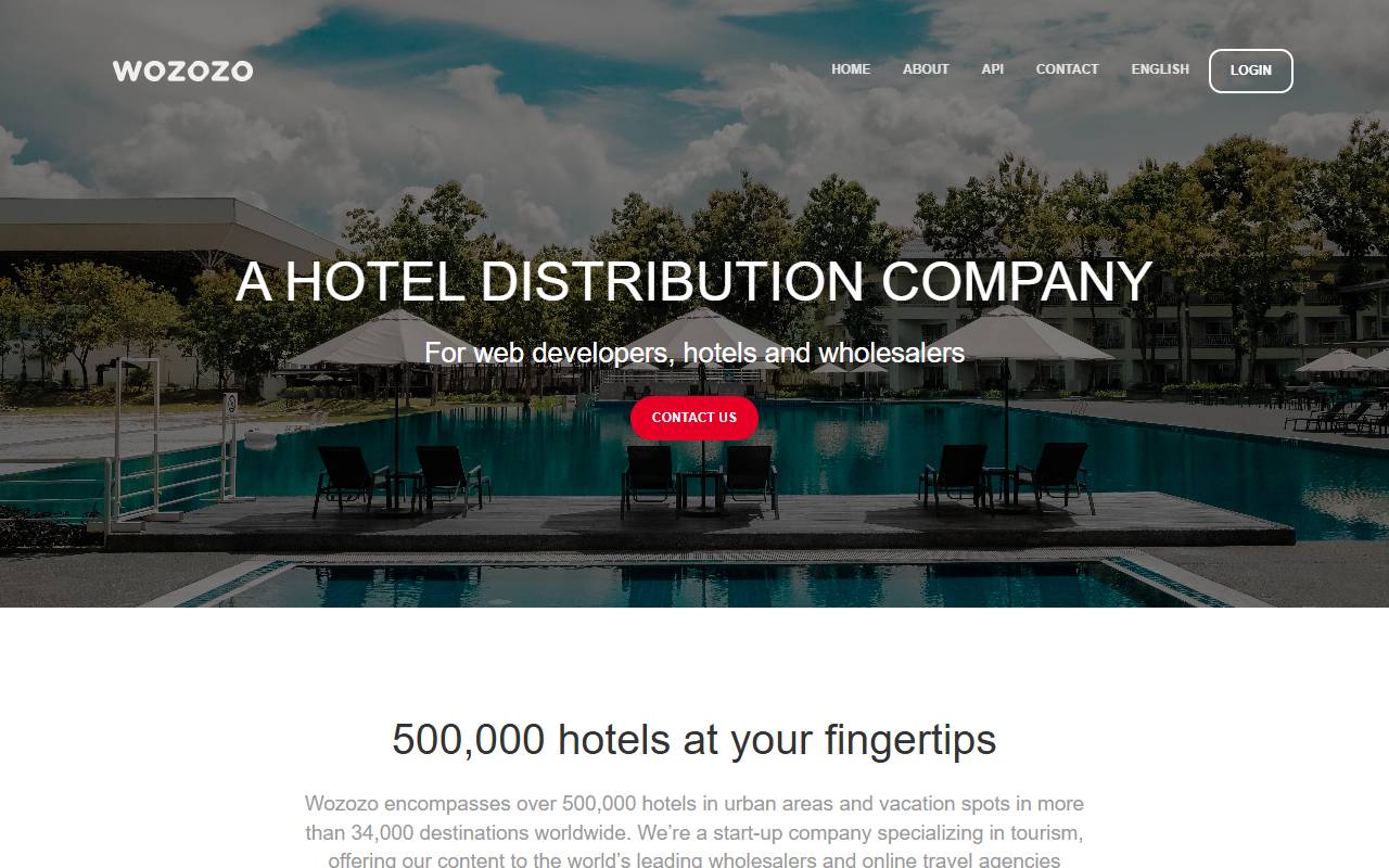Anteprima del sito: Wozozo Travel Technology AG