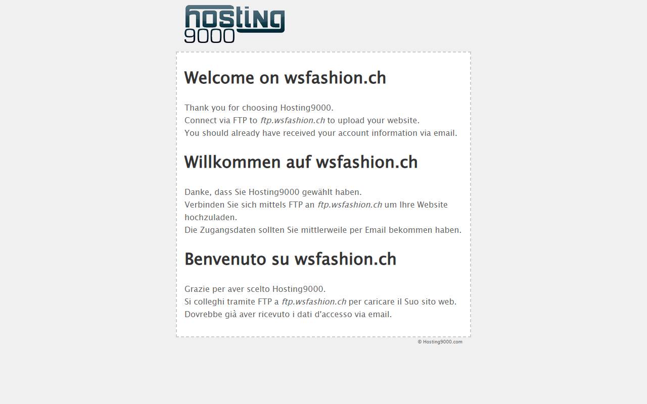 Anteprima del sito: WS Fashion SA