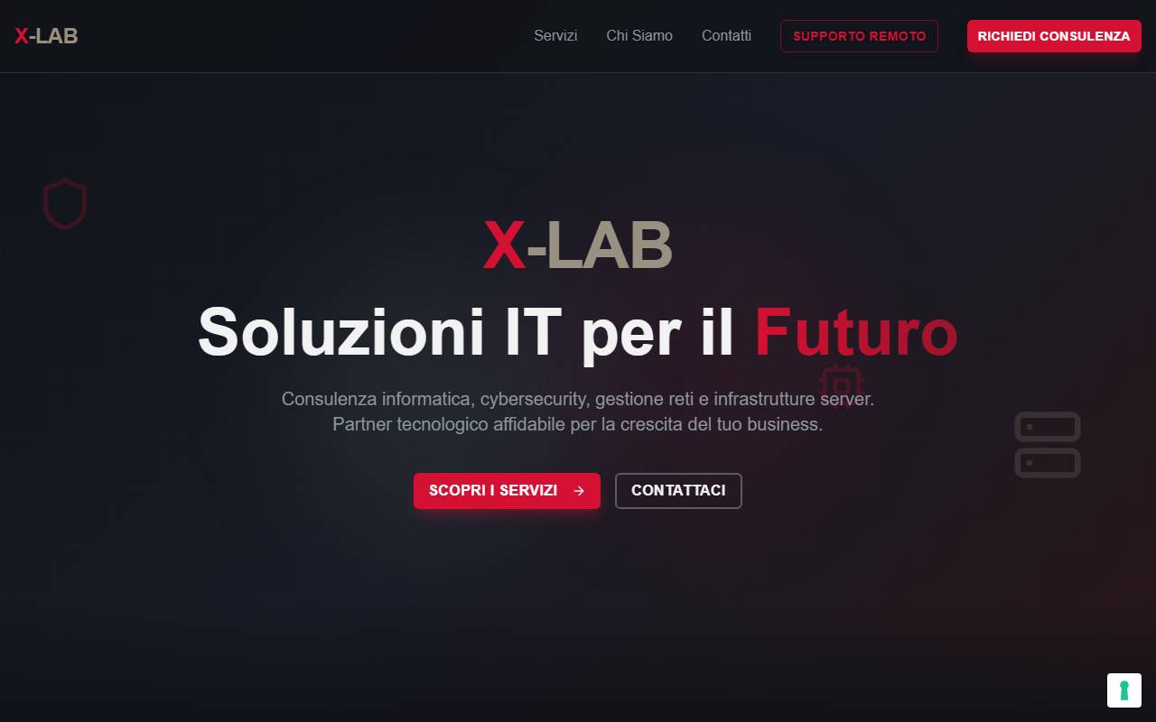 Anteprima del sito: X-Lab di Moreno Primo