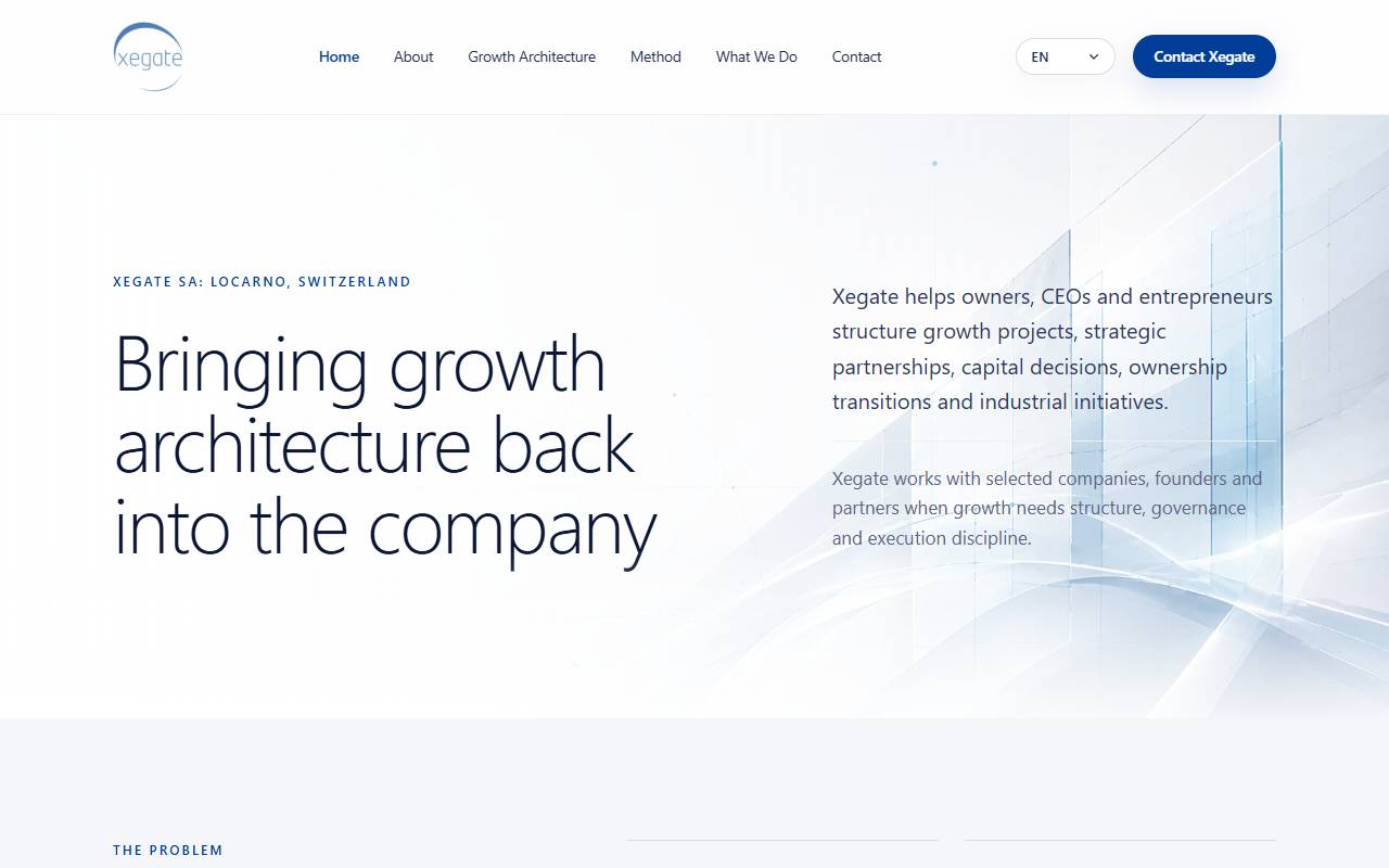 Anteprima del sito: Xegate SA