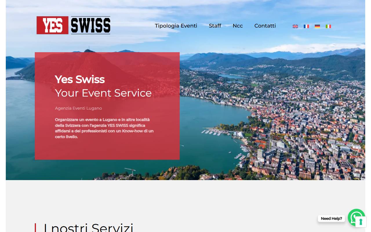 Anteprima del sito: YES Swiss Sagl
