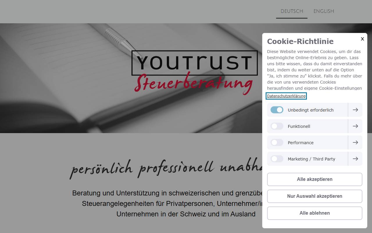 Anteprima del sito: YouTrust&Partners SA