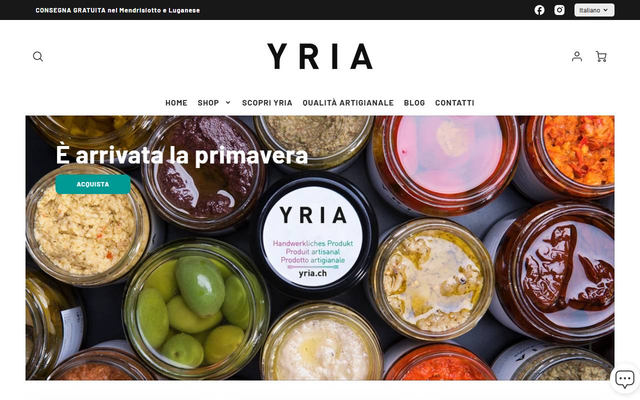 Anteprima del sito: YRIA di Bonfitto Riccardo