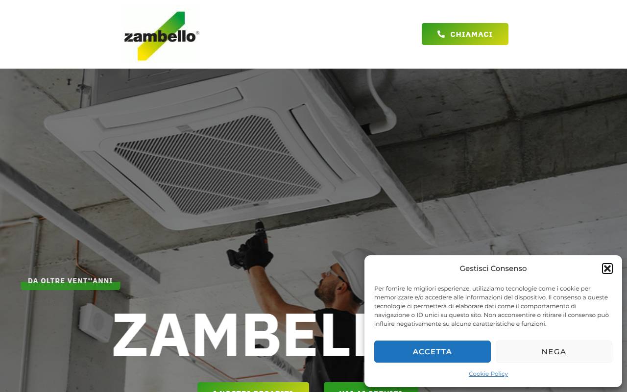 Anteprima del sito: Zambello SA