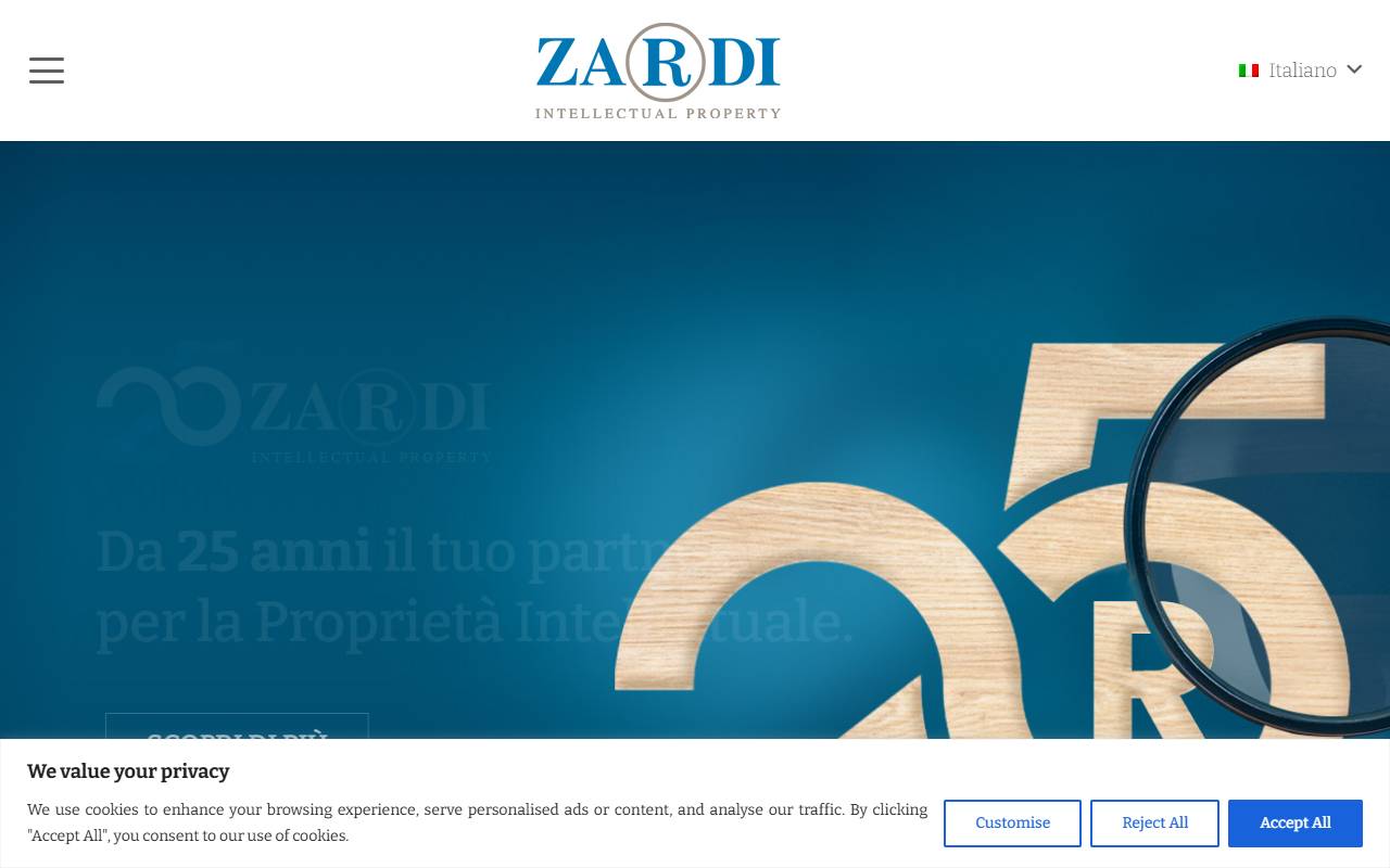 Anteprima del sito: M. ZARDI & CO SA