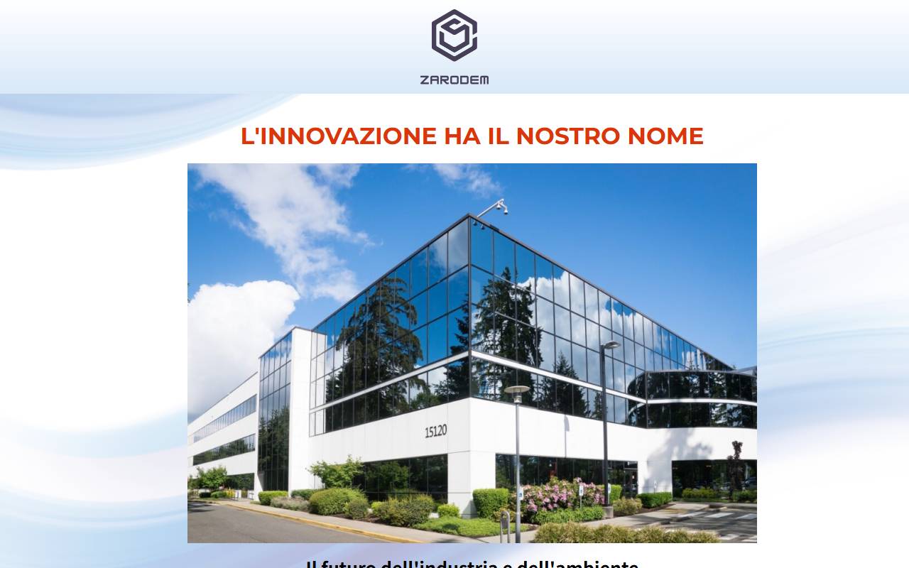 Anteprima del sito: ZARODEM SA