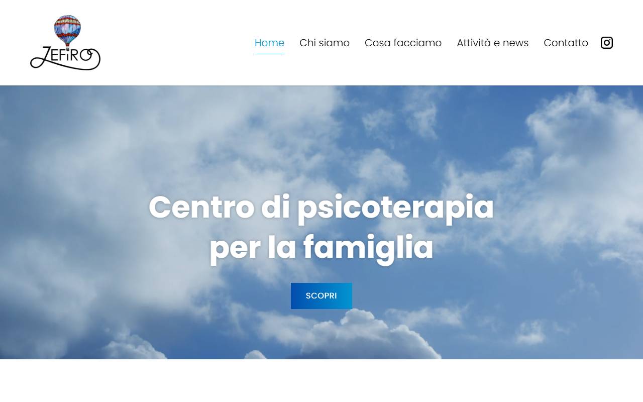 Anteprima del sito: Zefiro Sagl