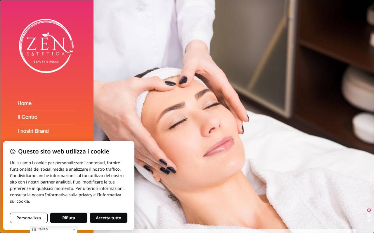 Anteprima del sito: Zen estetica e benessere di Colombo Micaela