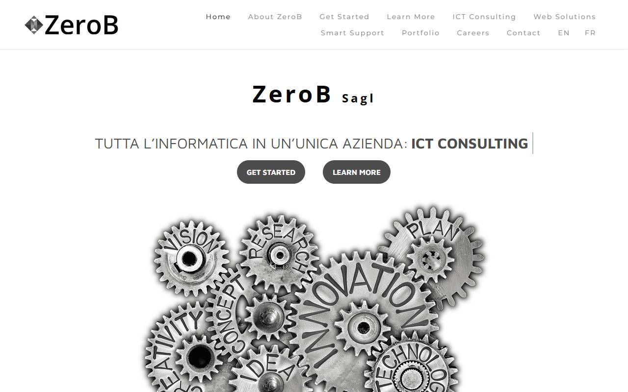 Anteprima del sito: ZeroB Sagl