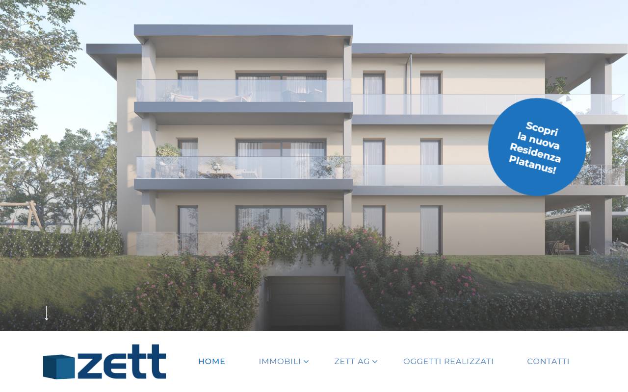 Anteprima del sito: ZETT AG
