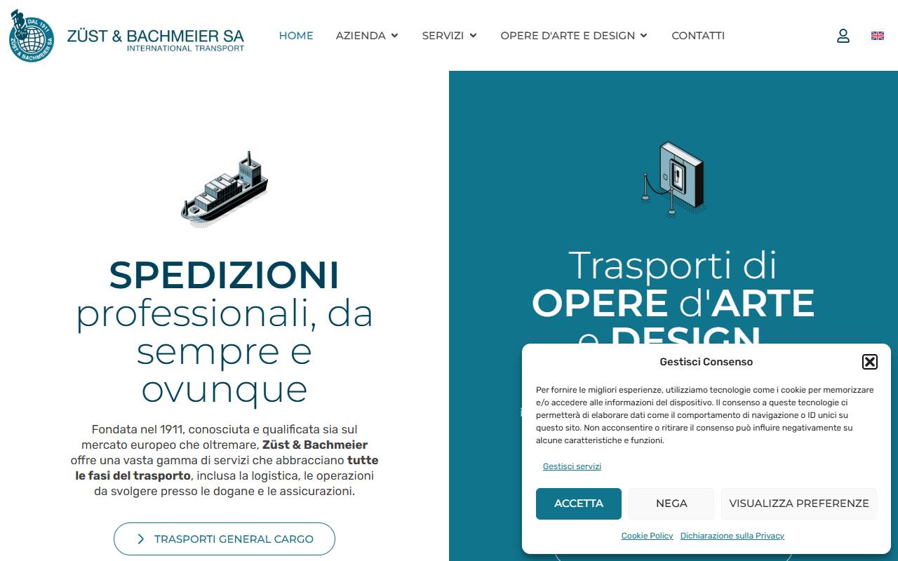 Anteprima del sito: Società Anonima Züst e Bachmeier