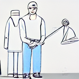 "Gessatore al lavoro: Illustrazione in stile schizzo di un gessatore che applica il gesso su una parete interna di un edificio moderno. L'immagine rappresenta la professione di gessatore nel contesto lavorativo odierno, evidenziando l'abilità e la precisione richieste."