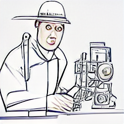 A sketch-style illustration depicting a modern-day automation technician meticulously working on complex machinery. The image highlights detailed wiring and mechanical components, emphasizing the precision and skill required in the profession. Ideal for job postings related to automation, assembly, and cabling.