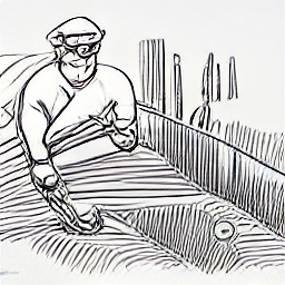 "Costruzione moderna a Lucerna: illustrazione in stile schizzo che mostra un falegname, un pittore e un posatore di parquet al lavoro. Offerte di lavoro nel settore edile a Lucerna, Svizzera. #costruzione #lavoro #lucerna #edilizia #artigianato #falegname #pittore #parquet"