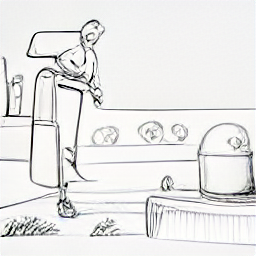 "Piastrellista qualificato al lavoro: illustrazione in stile schizzo di un piastrellista che posa piastrelle su una parete o pavimento in un ambiente moderno, come un bagno o una cucina ristrutturata. L'immagine rappresenta la professione di piastrellista in Svizzera, evidenziando strumenti e postura."