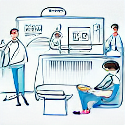 "Order Processor in Food Industry: Sketch-style illustration of a person working at a computer, processing orders in a modern food industry office. This image represents a job opportunity in food industry order processing."