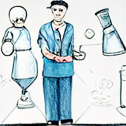 "Sales representative promoting premium alcohol in a modern restaurant. Sketch style illustration depicting a confident individual presenting high-quality beverages to restaurant staff, showcasing the profession of sales agent in the hospitality industry."