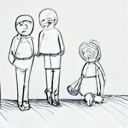 Sketch-style illustration of a babysitter happily interacting with a child in a modern home. Olten, Switzerland babysitter job. Childcare, flexible work, part-time job.