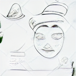 "Beauty therapist working in a modern aesthetic center, applying a facial mask to a client. Sketch style illustration depicting a calm and professional environment, highlighting the beauty and wellness industry. Esthetician, skincare, facial treatment, beauty salon, wellness center, Chiasso."
