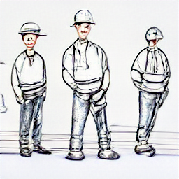 "Personalberater/in in edilizia: Illustrazione in stile schizzo di un consulente del personale che lavora nel settore edile, a contatto con operai e progetti di costruzione, a rappresentare il reclutamento e la creazione di network nel mondo dell'edilizia. Lavoro, edilizia, recruiting, Personalberater/in, Wolhusen."