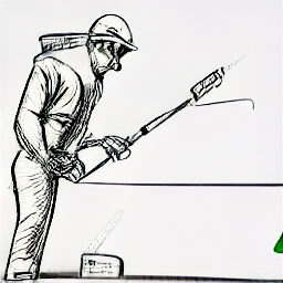 ** "Gessatore a lavoro: illustrazione in stile schizzo di un gessatore che applica il gesso a una parete con attrezzi moderni. La scena mostra la maestria e la precisione del mestiere di gessatore nel contesto di un ambiente moderno. Lavoro, edile, gessatore, professionista, decorazione, gesso, Locarno."