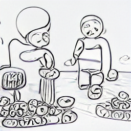 "Babysitter job opportunity: Sketch illustration of a babysitter playing with two toddlers in a modern home. The illustration highlights the need for a caring and responsible babysitter, possibly with some medical knowledge, to care for young children."