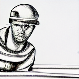 A skilled metalworker in Mendrisio, Switzerland, expertly welds metal components. Sketch-style illustration depicting a modern workshop setting, showcasing tools and precision craftsmanship. Job opportunity: experienced metalworker.