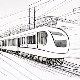 A sketch-style illustration depicting a Project Manager overseeing a modern railway construction project in Switzerland. The image highlights the professional's role in contemporary infrastructure development. #ProjectManager #RailwayConstruction #Switzerland #Infrastructure #JobOpportunity #SketchIllustration