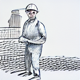 "Muratore a Lyss: Illustrazione di un muratore al lavoro su un cantiere moderno, con mattoni, cazzuola e altri attrezzi. Cerca lavoro come muratore a Lyss? Lavoro edilizia Svizzera."