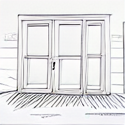 "Sales representative presenting window design to customer, illustrating a career in window and door sales. Sketch style image depicting a modern business setting related to building and construction."