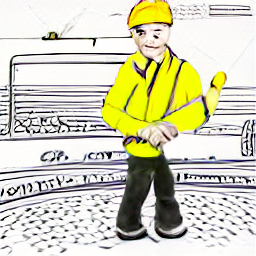 "Strassenbauer EFZ: Lavoro di costruzione stradale. Illustrazione in stile schizzo di un operaio stradale moderno che lavora su una strada, con attrezzature per la costruzione di strade come rullo compressore, pala meccanica e altri macchinari, a rappresentare il lavoro di uno Strassenbauer EFZ."