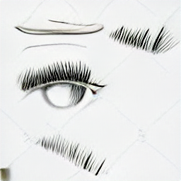 "Lash stylist applying eyelash extensions to a client in a modern salon. Sketch style illustration showcasing the precision and artistry of lash styling, perfect for beauty professionals and those seeking lash extension services."