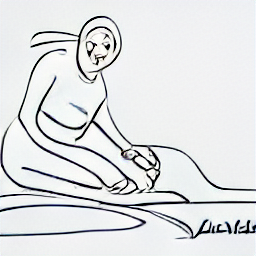 "Massaggiatore EFA al lavoro in uno studio moderno. Illustrazione in stile schizzo che evidenzia le mani del massaggiatore durante un trattamento rilassante. Lavoro, massaggio, benessere, EFA, professionista."