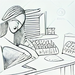 "A sketch-style illustration of a modern woman selling natural and organic skincare products at a local market. The image depicts a friendly, approachable atmosphere, showcasing the opportunity to become a successful independent retailer in the beauty industry."