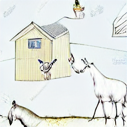 "Stallhilfe job: A sketch-style illustration depicting a modern stable hand caring for horses in a contemporary setting. The image showcases the everyday tasks of a stable hand, including feeding, cleaning, and leading horses, highlighting the job's connection to animals and rural environments. Stable hand, horse care, part-time job, animal care."