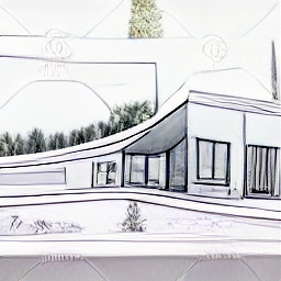 "Housekeeper cleaning a modern villa in Wald ZH, Switzerland. Illustration in sketch style depicts a woman tidying up a room, representing a cleaning job with a focus on order and a luxurious environment. Ideal job for animal and nature lovers."