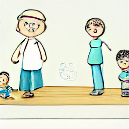 "Babysitter job in Küsnacht, Zurich: Sketch illustration of a modern babysitter caring for two children, highlighting tasks like homework help, meal preparation, and driving, emphasizing the role of a babysitter in a contemporary family setting. #babysitter #job #küsnacht #zurich #family #childcare #sketch"