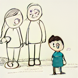 "Babysitter and Housekeeper Job in Ticino, Switzerland. Sketch-style illustration of a caregiver interacting with two young children, highlighting the role of a part-time domestic helper and babysitter in a modern home setting."